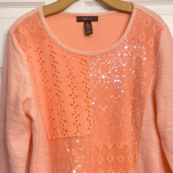 NWT Style & Co. Women’s Coral Sweater - Picture 2 of 4